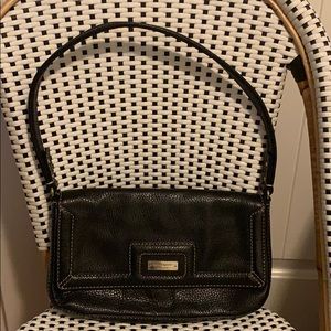 Kate spade black leather shoulder bag